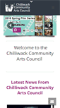 Mobile Screenshot of chilliwackartscouncil.com